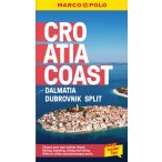   Horvátország tengerpart útikönyv Croatia Coast Marco Polo Pocket Travel Guide - with pull out map : Dalmatia, Dubrovnik and Split - angol