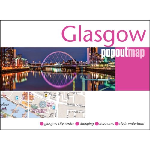 Glasgow térkép Glasgow várostérkép Popout 2023