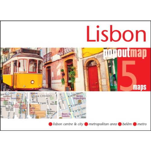 Lisszabon térkép, Lisszabon várostérkép, zsebtérkép 2024