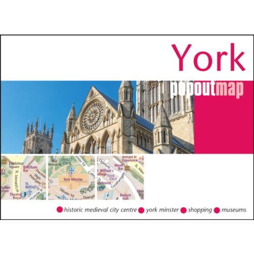 York térkép York várostérkép PopOut city map of York 2024.