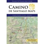   Camino de Santiago Maps : Camino Frances: St. Jean - Santiago Camino könyv, térképek angol 2025.