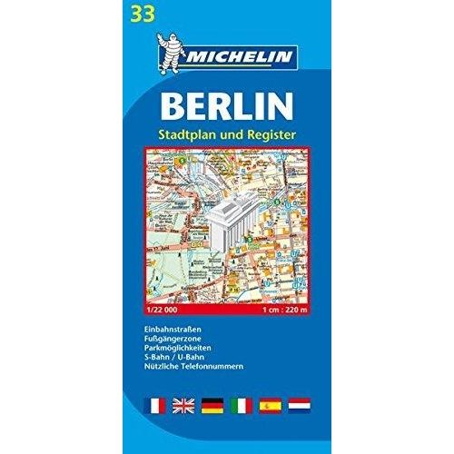 33. Berlin térkép Michelin 1:22 000  Berlin várostérkép