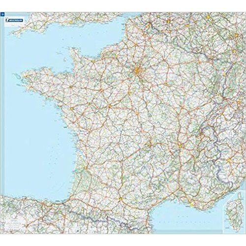 Franciaország falitérkép fóliázott Michelin 1:1 000 000 100x111 cm