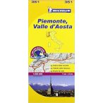 351. Piemonte Valle d Aosta térkép Michelin 1:200 000 