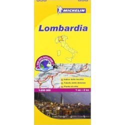 353. Lombardia térkép  Michelin 1/200,000