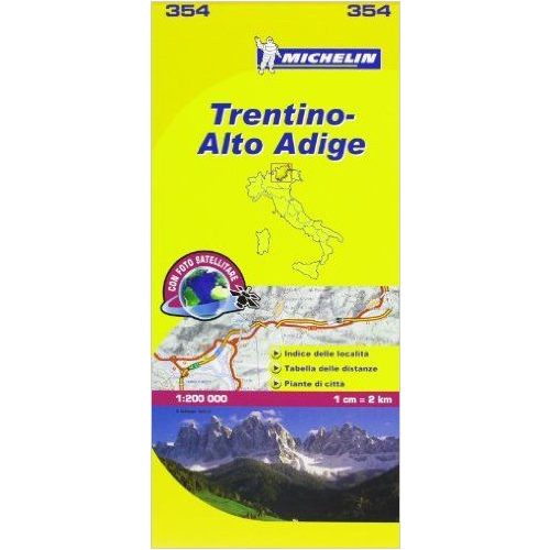 354. Trentino Alto Adige térkép Michelin  1:200 000 