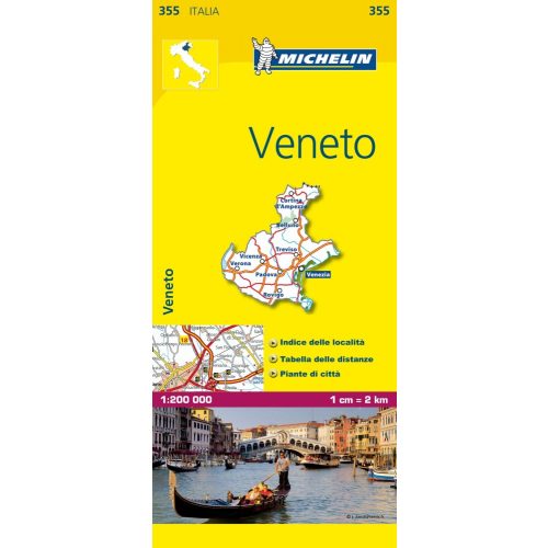 355. Veneto térkép Michelin 1:200 000 