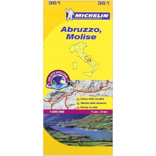 361. Abruzzo, Molise térkép Michelin 1:200 000 