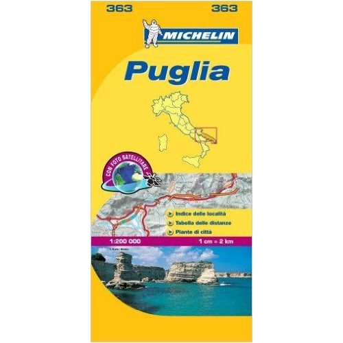 363. Puglia térkép Michelin 1:200 000 