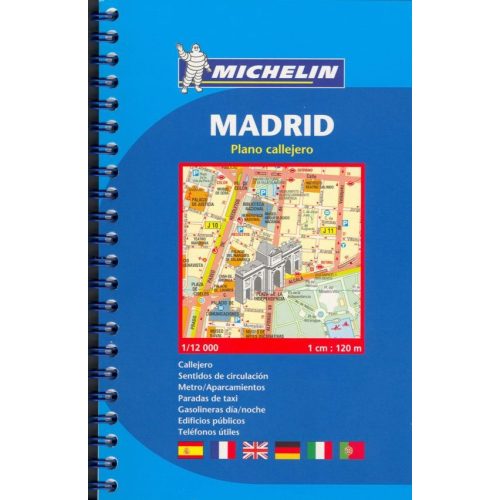 Madrid térkép Michelin Madrid városatlasz, zsebatlasz  1:12 000 