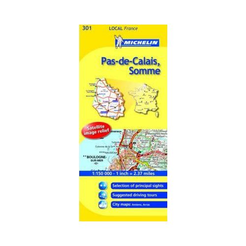 301. Local Maps Pas-de-Calais térkép, Somme térkép Michelin 1/150,000