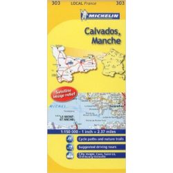 303. Calvados / Manche térkép  0303. 1/150,000