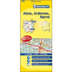 306. Aisne / Ardennes / Marne térkép  0306. 1/180,000