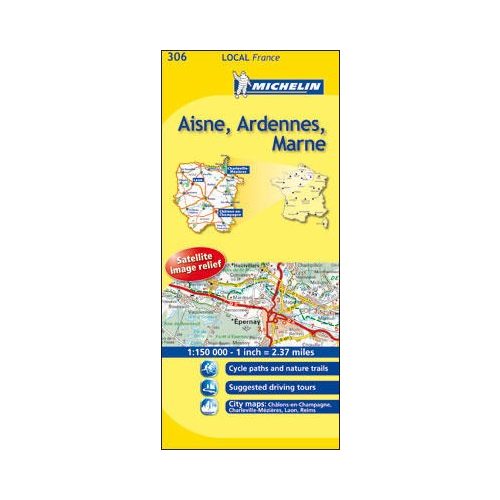 306. Aisne / Ardennes / Marne térkép  0306. 1/180,000