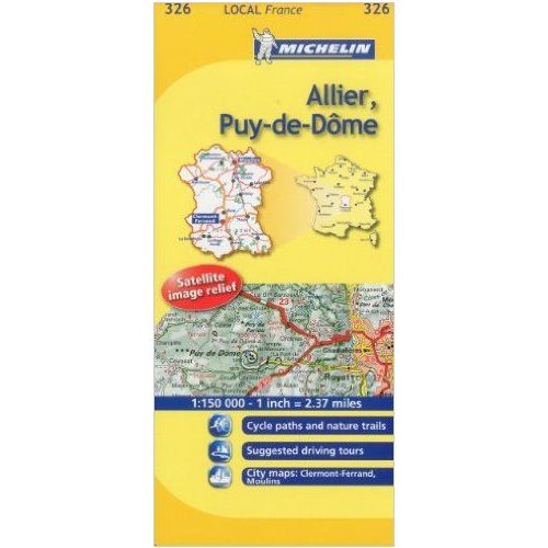326. Allier / Puy-de-Dome térkép  0326. 1/150,000