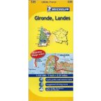 335. Gironde térkép Michelin 1:150 000 