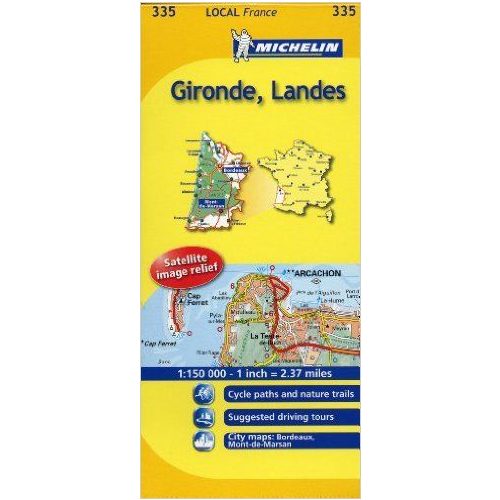 335. Gironde térkép Michelin 1:150 000 