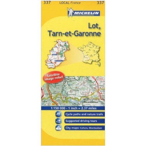337. Lot, Tarn-et-Garonne térkép Michelin 1:150 000 