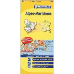 341. Alpes-Maritimes térkép Michelin 1:150 000 