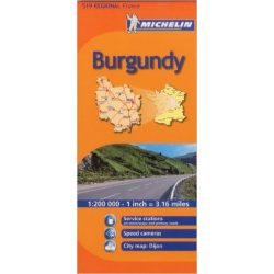 519. Burgundia térkép Michelin 1:200 000 
