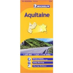 524. Aquitaine térkép Michelin 1:200 000 