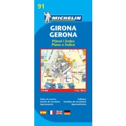  Girona plan térkép  9091. 1/9,000