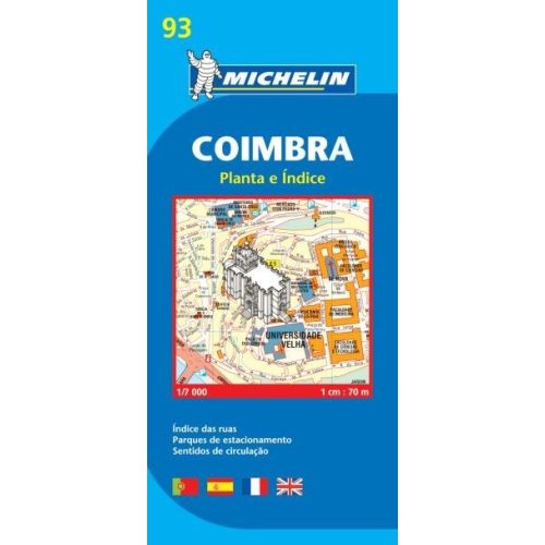 93. Coimbra plan térkép  9093. 1/6,000