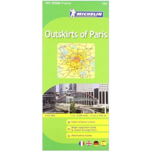 101. Párizs külterületei térkép Michelin 1:53 000 