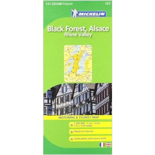 131. Foret Noire, Alsace, Rhon völgye térkép Michelin 1:200 000 