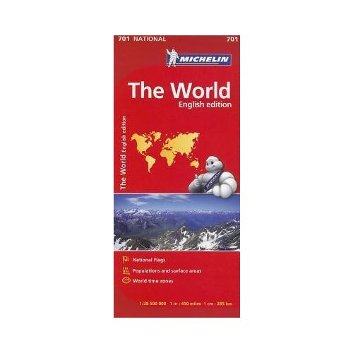 701. Világ országai térkép Michelin Politikai Világtérkép hajtogatott 1:28 500 000  