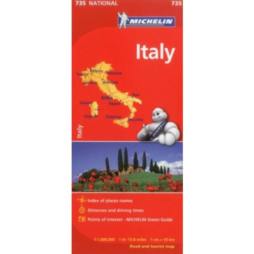 735. Olaszország térkép Michelin  1:1 000 000 Olaszország autótérkép