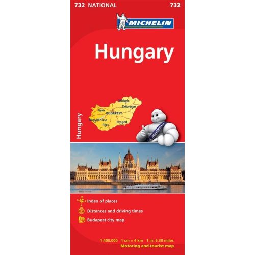  Hungary térkép  0732. 1/400,000