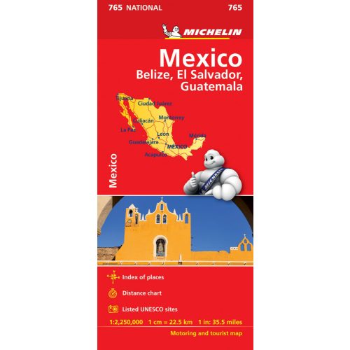  Mexico térkép  0765. 1/2,500,000 Mexikó térkép Michelin
