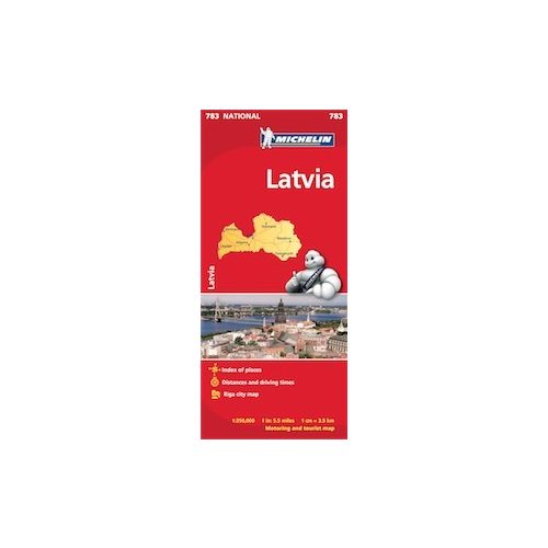 783. Lettország térkép Michelin  1:350 000 