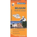 533. Észak és Közép Belgium térkép Michelin 1:200 000 