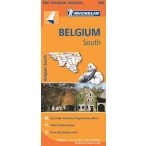   534. Dél-Belgium térkép, Ardennek térkép Michelin 1:200 000 