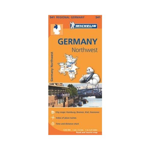 541. Észak-nyugat Németország térkép Michelin 1:350 000 