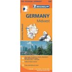   543. Közép-nyugat Németország térkép Michelin 1:350 000 