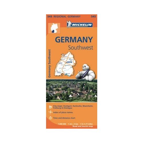 545. Dél-nyugat Németország, Bavaria térkép Michelin 1:300 000 