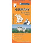   546. Dél-kelet Németország, Bajorország térkép Michelin 1:375 000 