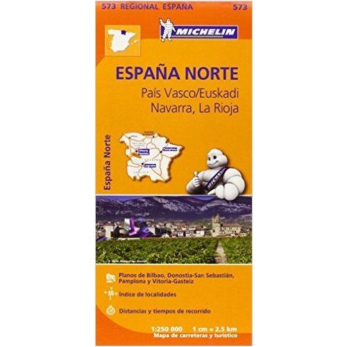 573. Észak Spanyolország térkép País Vasco, Navarra, Rioja térkép Michelin 1:250 000