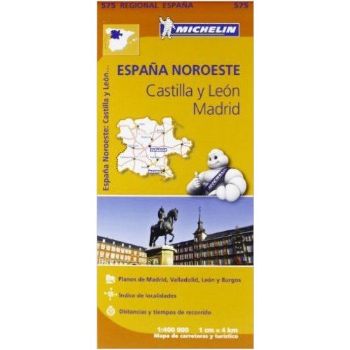 575. Castilla y León, Madrid térkép Michelin 1:400 000 