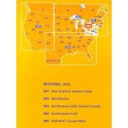 585. USA west térkép Michelin 1:2 400 000 Nyugat USA térkép