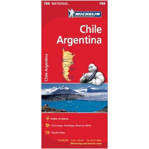 788. Chile térkép Michelin  1:2 000 000  Argentina térkép