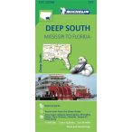   177. Deep South térkép Michelin ( Missisipitől Floridáig ) 1: 1267 200 