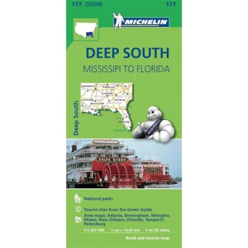 177. Deep South térkép Michelin ( Missisipitől Floridáig ) 1: 1267 200 