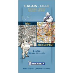 1913-2013 Series Calais - Lille térkép  8001. 1/200,000