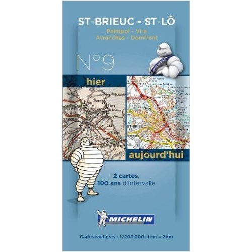 Saint Brieuc - Saint Lô térkép  8009. 1/200,000