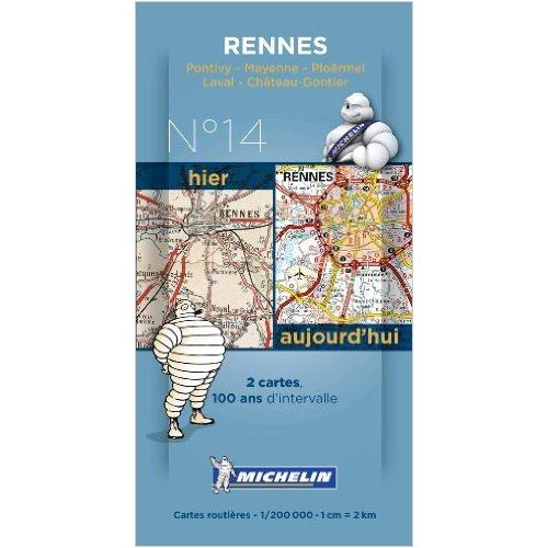 Rennes térkép  8014. 1/200,000