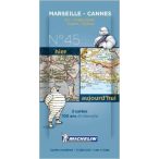   Marseille térkép - Cannes térkép  Michelin 8045. 1/200,000